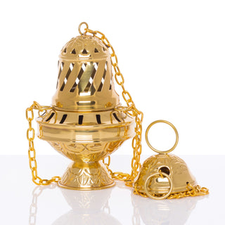 Golden Brass Thurible 15 cm from Santiago de Compostela