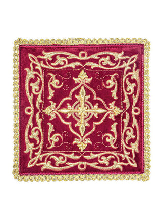 Chalice lingerie embroidered velvet richly decorated Red - LITURGICAL SHOP