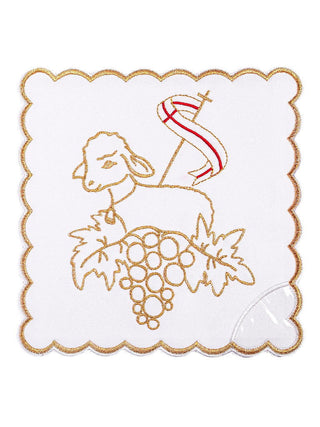 Embroidered Chalice Linen Easter Lamb - LITURGICAL SHOP