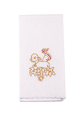 Embroidered Chalice Linen Easter Lamb - LITURGICAL SHOP