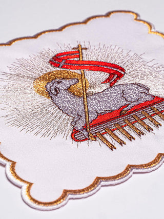 Embroidered Lamb's Cup Linen - LITURGICAL SHOP