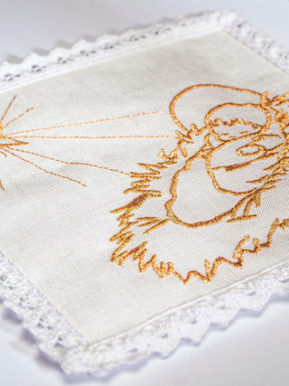 Embroidered chalice linen Christmas - LITURGICAL SHOP