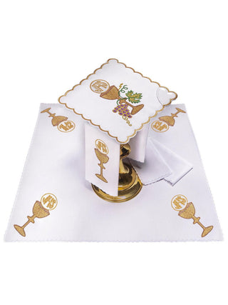 Embroidered chalice set with a chalice motif - LITURGICAL SHOP