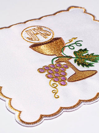 Embroidered chalice set with a chalice motif - LITURGICAL SHOP