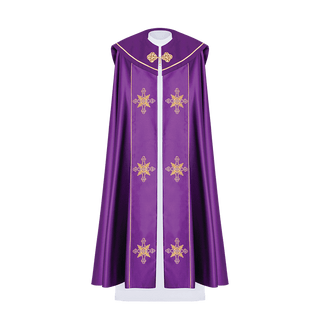 Eucharistic cape monogram IHS Purple. - LITURGICAL SHOP