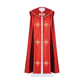 Eucharistic cape monogram IHS Red - LITURGICAL SHOP