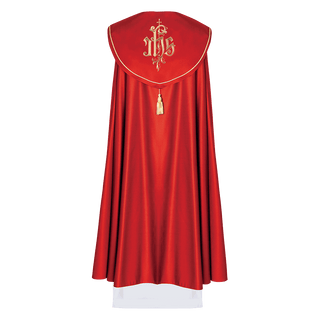 Eucharistic cape monogram IHS Red - LITURGICAL SHOP