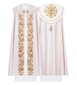 Eucharistic cape monogrammed PAX ecru - LITURGICAL SHOP