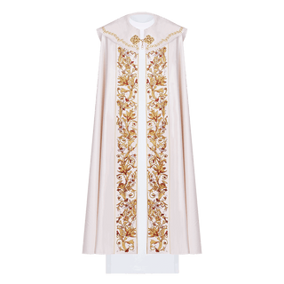 Eucharistic cape monogrammed PAX ecru - LITURGICAL SHOP