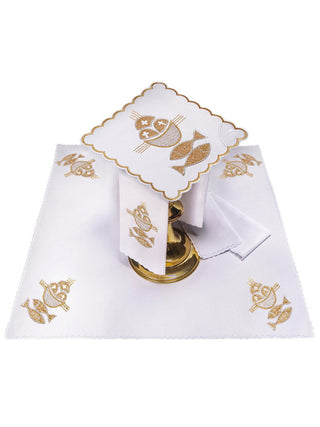 Fish embroidered cup linen - LITURGICAL SHOP