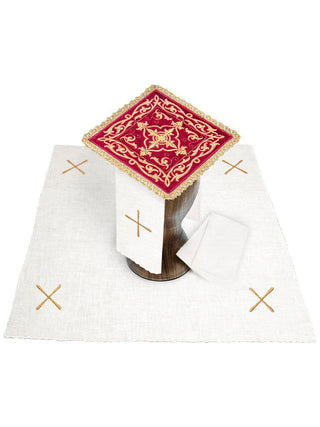 IHS Embroidered Chalice Set - LITURGICAL SHOP