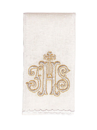 Linen chalice linen with IHS embroidery - LITURGICAL SHOP