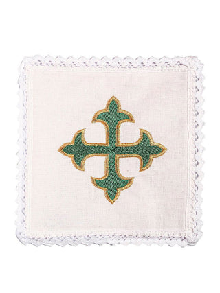 Linen chalice underwear embroidered Cross - LITURGICAL SHOP