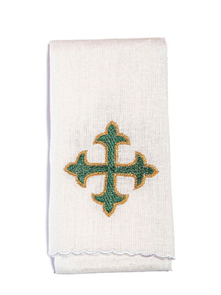 Linen chalice underwear embroidered Cross - LITURGICAL SHOP