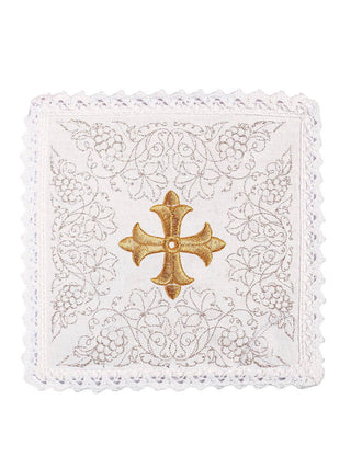 Linen chalice underwear embroidered Cross - LITURGICAL SHOP