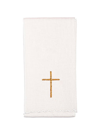 Linen chalice underwear embroidered Cross - LITURGICAL SHOP