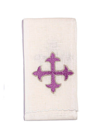 Linen chalice underwear embroidered Cross - LITURGICAL SHOP