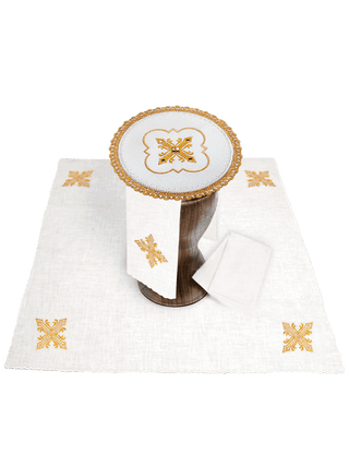 Linen cup linen richly embroidered with stones - LITURGICAL SHOP