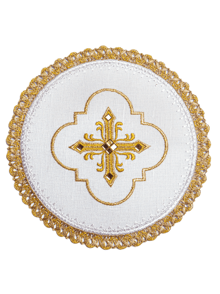 Linen cup linen richly embroidered with stones - LITURGICAL SHOP