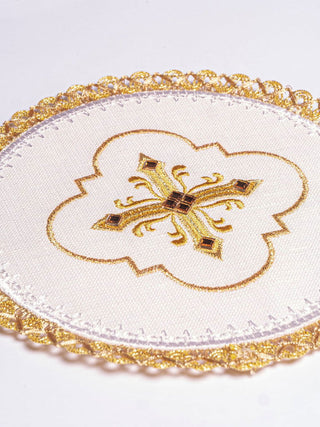 Linen cup linen richly embroidered with stones - LITURGICAL SHOP