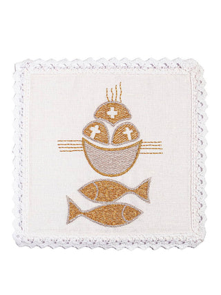 Linen cup linen with a fish motif - LITURGICAL SHOP