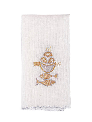 Linen cup linen with a fish motif - LITURGICAL SHOP