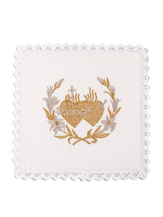 Linen cup linen with gold embroidery - LITURGICAL SHOP