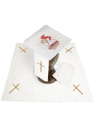 Linen cup linen with lamb embroidery - LITURGICAL SHOP