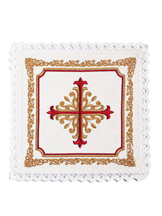 Linen cup underwear embroidered Gold Red - LITURGICAL SHOP