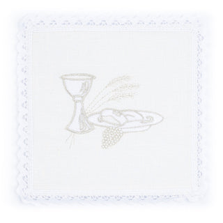 Linen embroidered chalice linen Eucharistic chalice - LITURGICAL SHOP