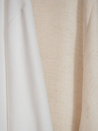 Linen priest's alb made of natural weave fabric - LITURGICAL SHOP