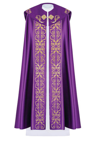 Liturgical cape with rich IHS monogram - LITURGICAL SHOP