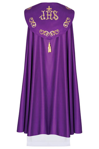 Liturgical cape with rich IHS monogram - LITURGICAL SHOP