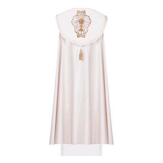 Liturgical chapel embroidered chalice and IHS ecru - LITURGICAL SHOP