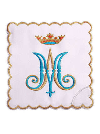 Marian embroidered chalice linen - LITURGICAL SHOP