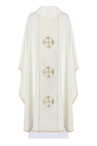 Marian liturgical chasuble with belt - LITURGICAL SHOP