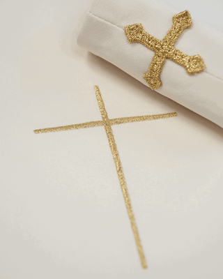 Marian liturgical chasuble with belt - LITURGICAL SHOP