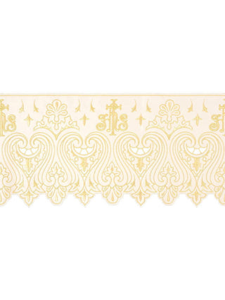 Metre with IHS ecru front embroidery - LITURGICAL SHOP