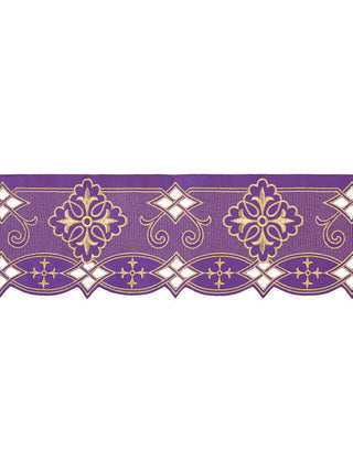 Metre with front embroidery Rosette Purple - LITURGICAL SHOP