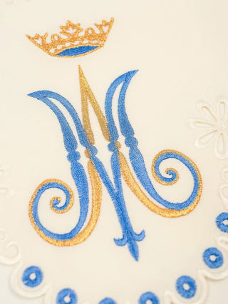 Metre with front embroidery with Marian motif - LITURGICAL SHOP