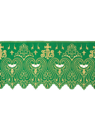 Metric with front embroidery IHS Green - LITURGICAL SHOP