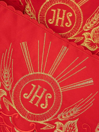 Metric with front embroidery IHS Red - LITURGICAL SHOP