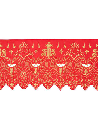 Metric with front embroidery IHS Red - LITURGICAL SHOP