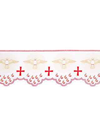 Metric with front embroidery White Dove White - LITURGICAL SHOP