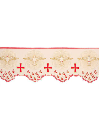 Metric with front embroidery White Dove ecru - LITURGICAL SHOP