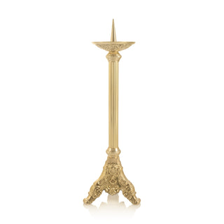 Brass candlestick 50 cm - gold finish