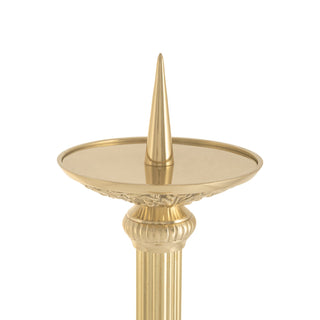 Brass candlestick 50 cm - gold finish