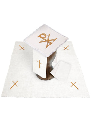 PAX linen embroidered chalice linen - LITURGICAL SHOP