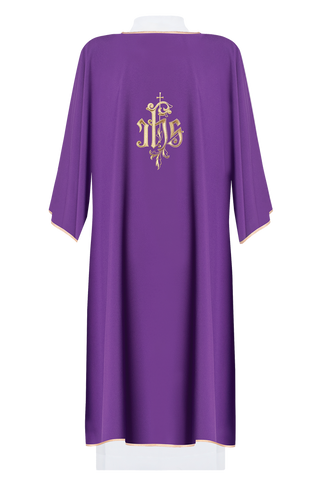 Purple IHS Embroidered Dalmatics - LITURGICAL SHOP