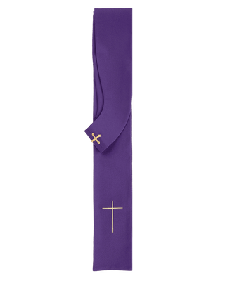 Purple chasuble decorated with five hundred decorative stones - LITURGICAL SHOP